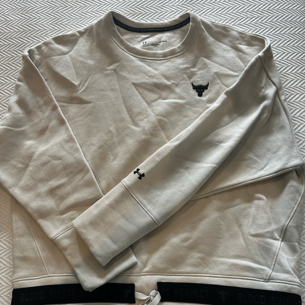 Women’s Under Armour Project Rock Banded Sweatshirt - Size L